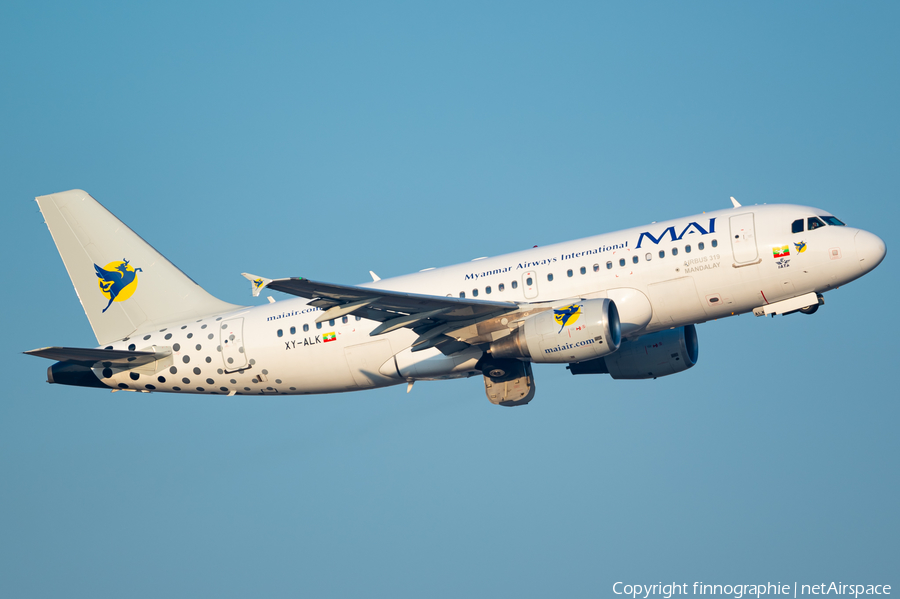 Myanmar Airways International Airbus A319-115 (XY-ALK) | Photo 600545