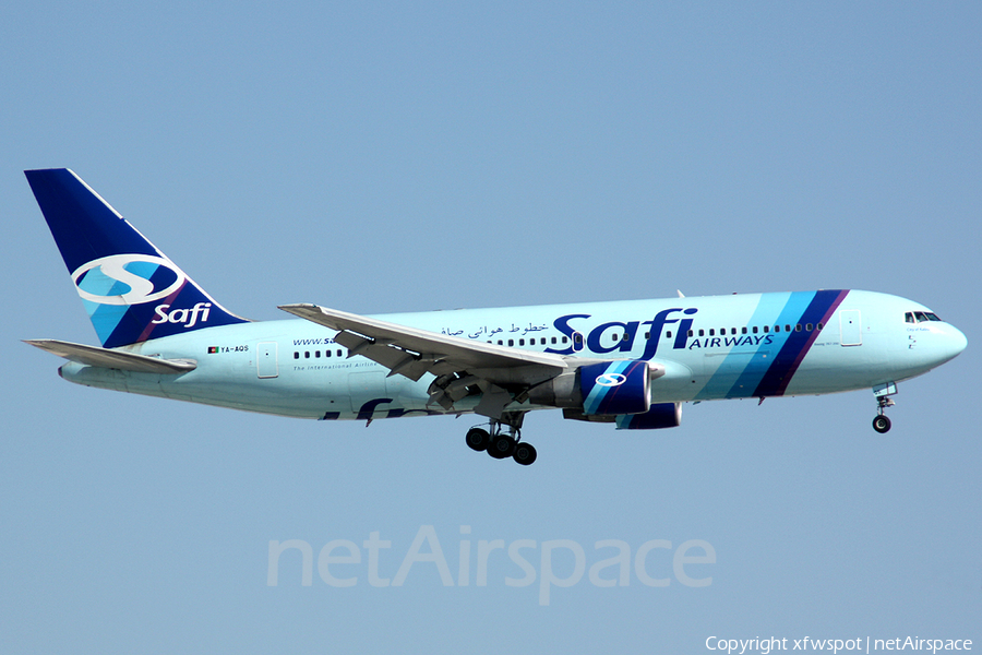 Safi Airways Boeing 767-2J6(ER) (YA-AQS) | Photo 449547