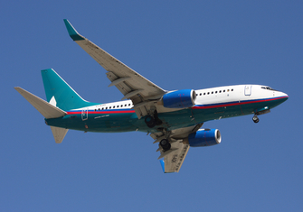 Iraqi Airways Boeing 737-7BD (YI-AQK) at  Dubai - International, United Arab Emirates