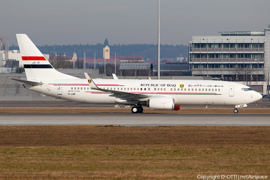 Iraqi Government Boeing 737-81Z (YI-ASF) | Photo 373651