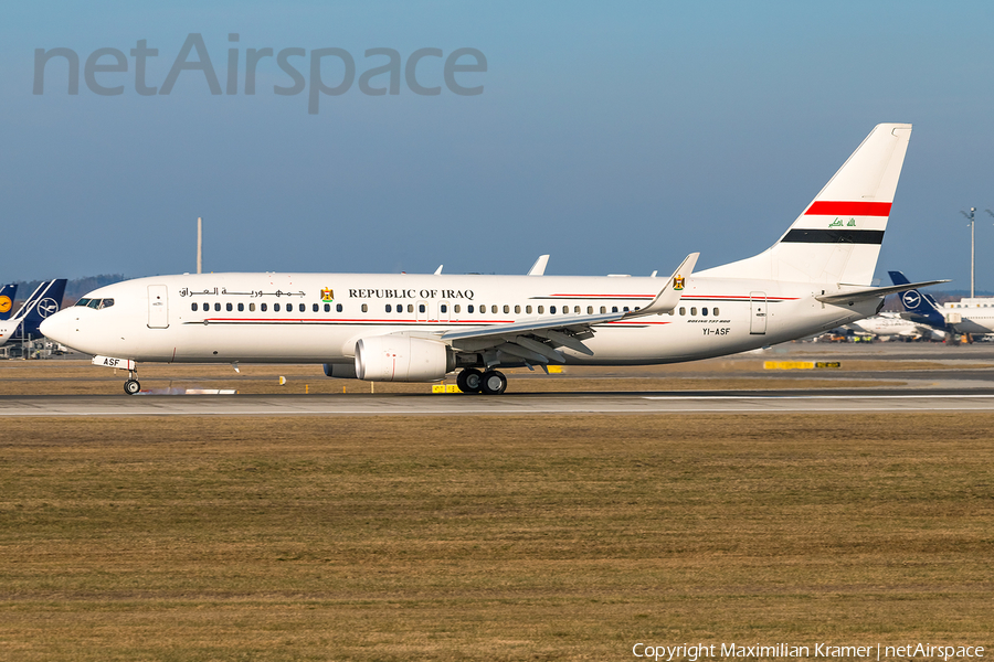 Iraqi Government Boeing 737-81Z (YI-ASF) | Photo 602982