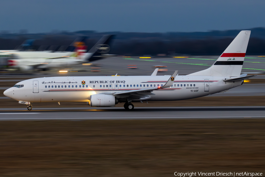Iraqi Government Boeing 737-81Z (YI-ASF) | Photo 648264