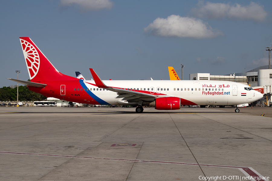 Fly Baghdad Boeing 737-8U3 (YI-BAW) | Photo 592238
