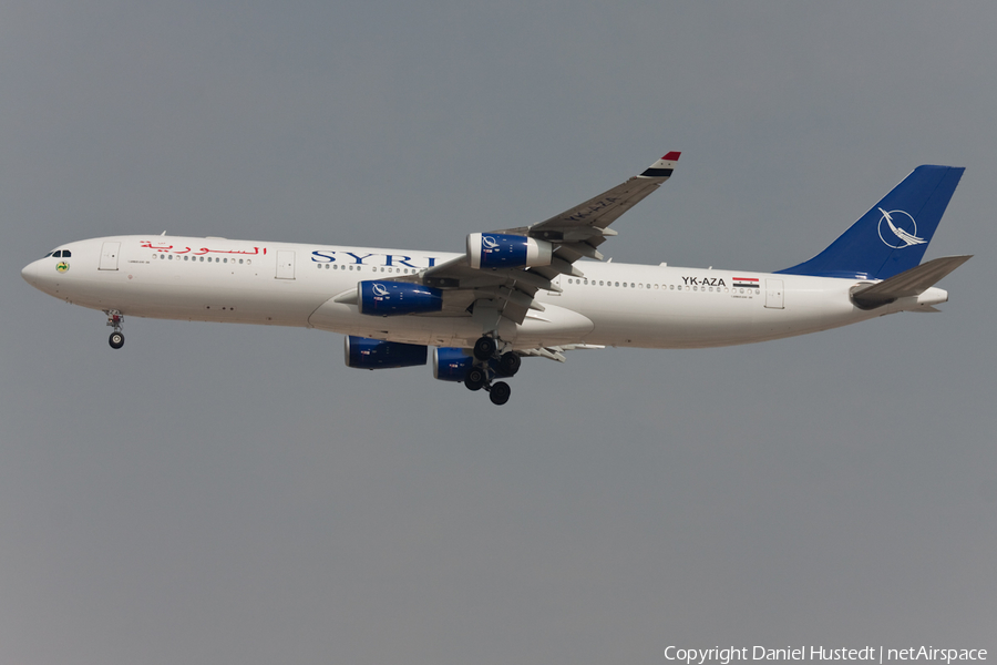 Syrian Arab Airlines Airbus A340-312 (YK-AZA) | Photo 416416