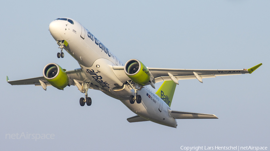 airBaltic Airbus A220-300 (YL-AAO) | Photo 409870