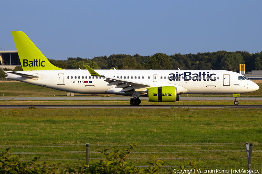 airBaltic Airbus A220-300 (YL-AAO) | Photo 523743