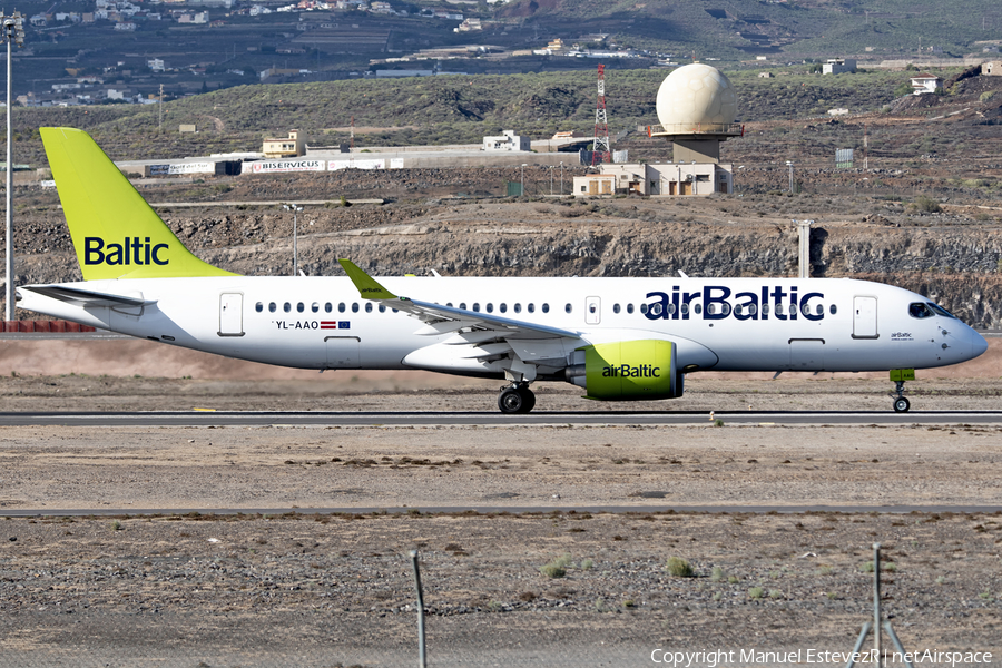 airBaltic Airbus A220-300 (YL-AAO) | Photo 490900