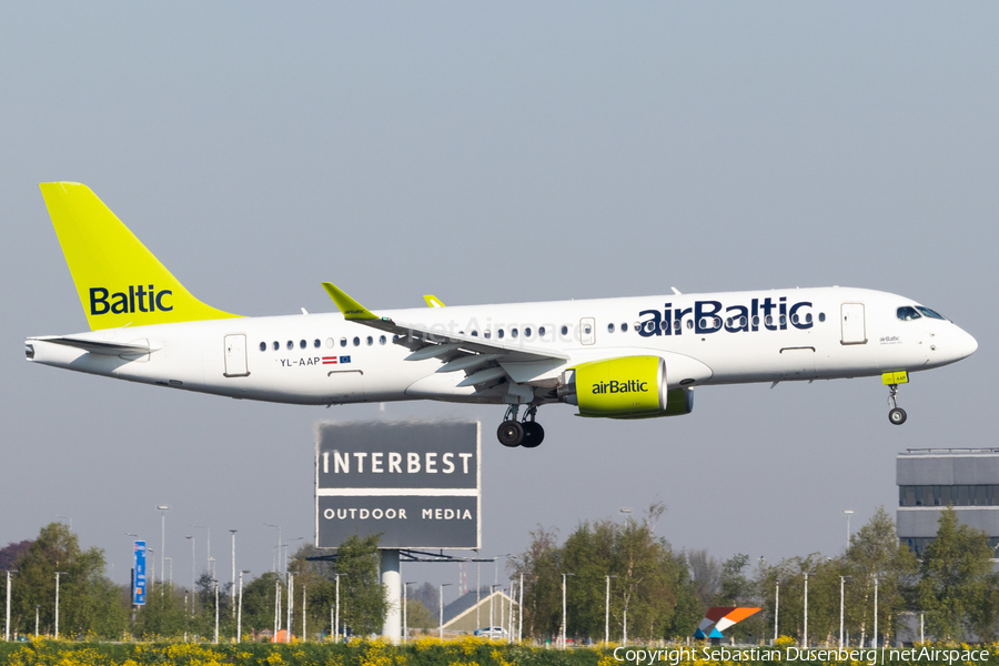 airBaltic Airbus A220-300 (YL-AAP) | Photo 316515
