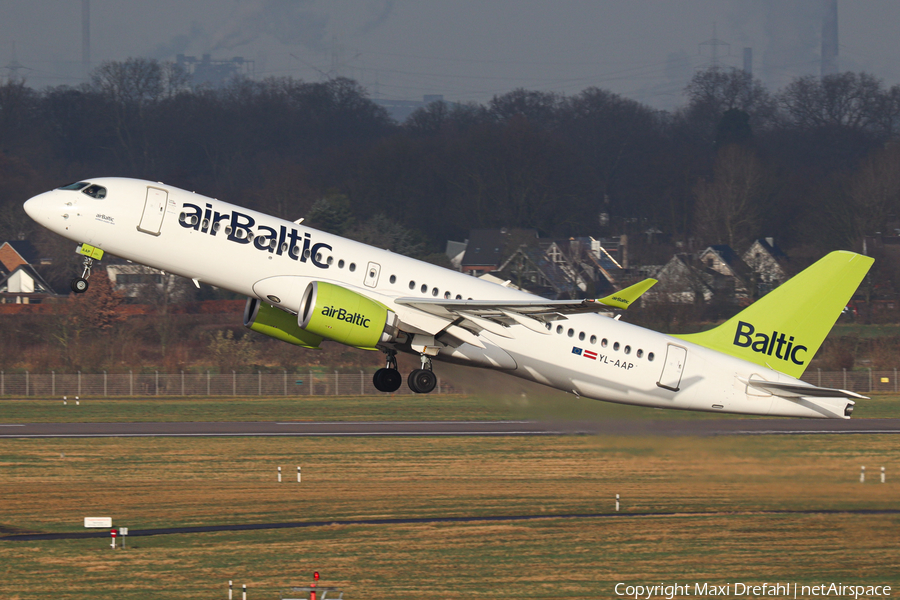 airBaltic Airbus A220-300 (YL-AAP) | Photo 488133