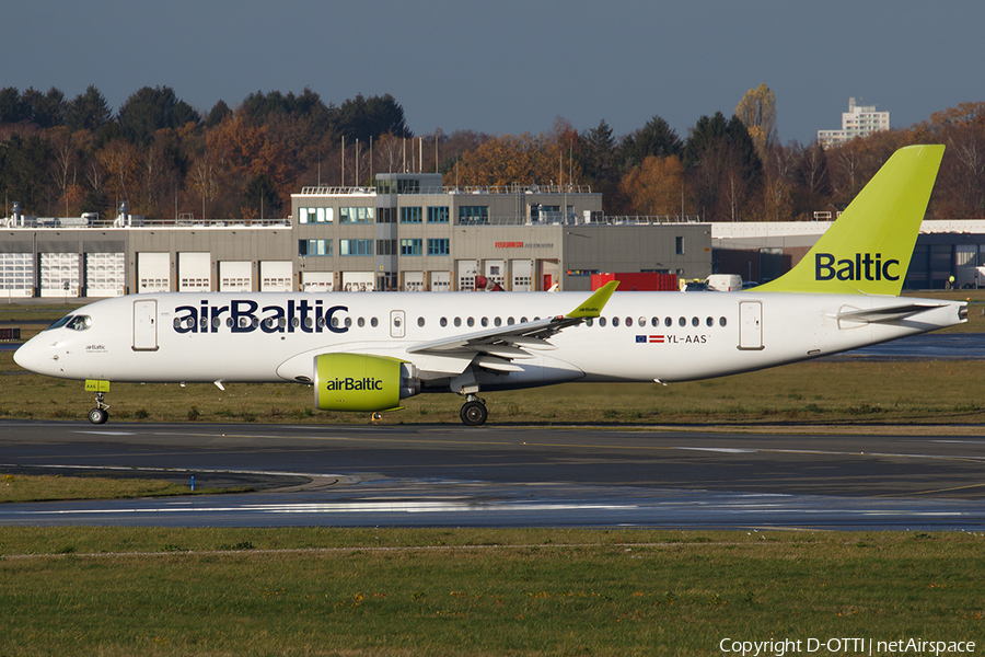 airBaltic Airbus A220-300 (YL-AAS) | Photo 412505