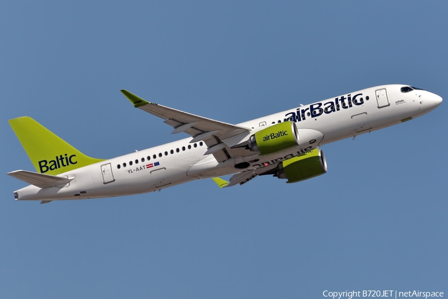 airBaltic Airbus A220-300 (YL-AAT) | Photo 395021