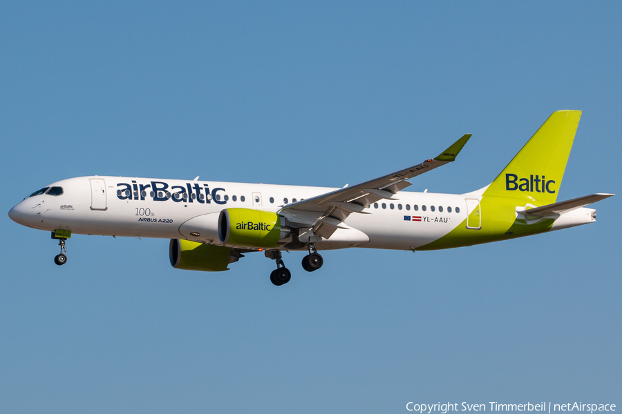 airBaltic Airbus A220-300 (YL-AAU) | Photo 467083