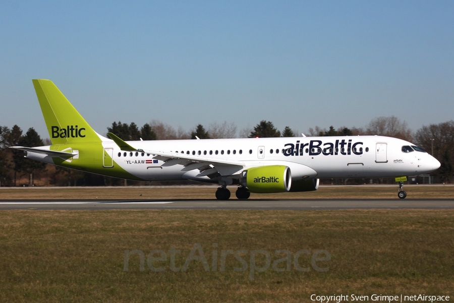 airBaltic Airbus A220-300 (YL-AAW) | Photo 498425