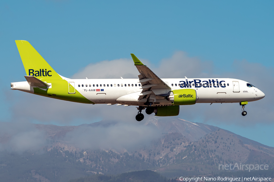 airBaltic Airbus A220-300 (YL-AAW) | Photo 483797