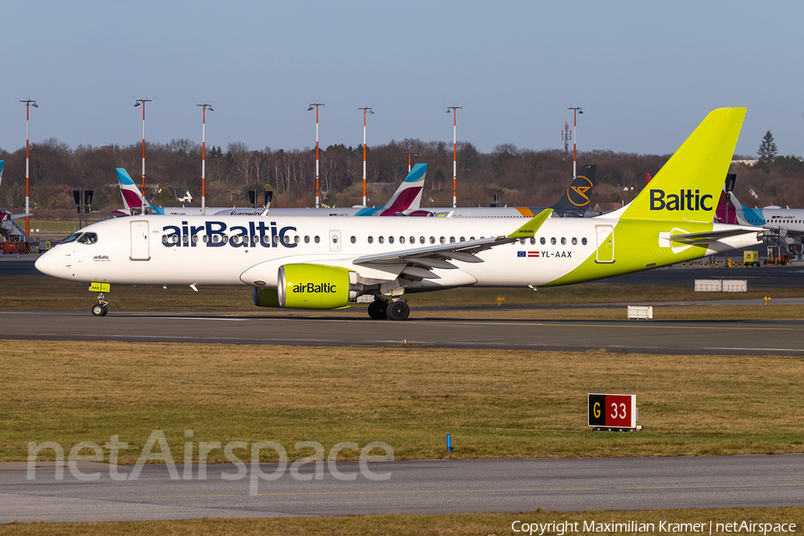 airBaltic Airbus A220-300 (YL-AAX) | Photo 521107