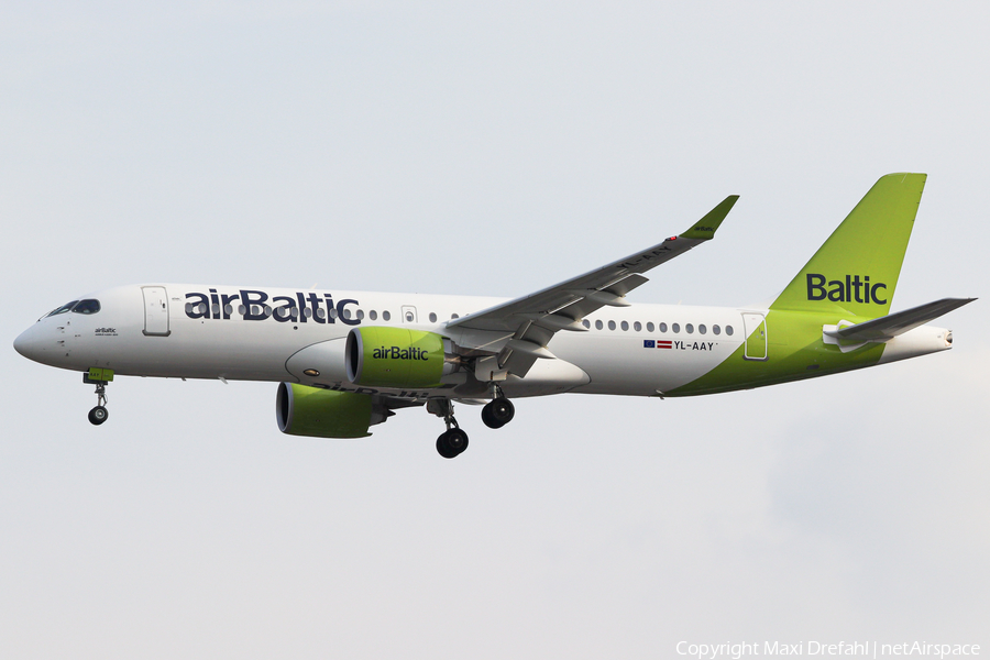 airBaltic Airbus A220-300 (YL-AAY) | Photo 502518