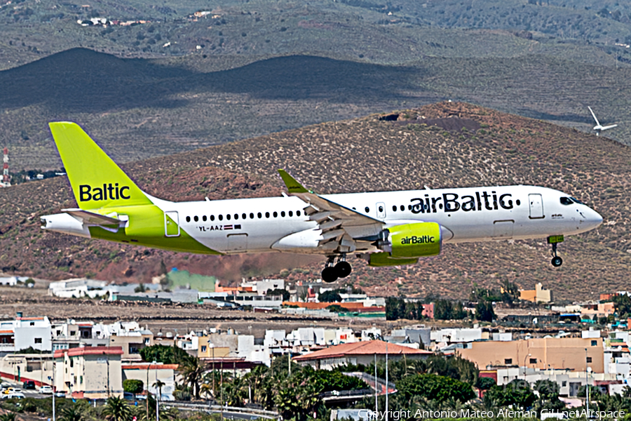 airBaltic Airbus A220-300 (YL-AAZ) | Photo 624061