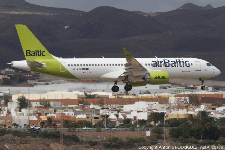 airBaltic Airbus A220-300 (YL-ABC) | Photo 599460