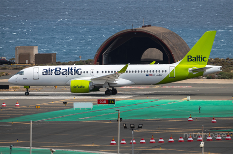 airBaltic Airbus A220-300 (YL-ABH) at  Gran Canaria, Spain