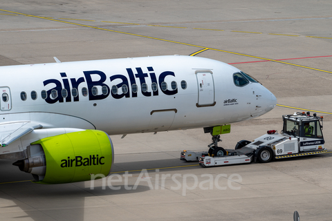 airBaltic Airbus A220-300 (YL-ABO) at  Dusseldorf - International, Germany