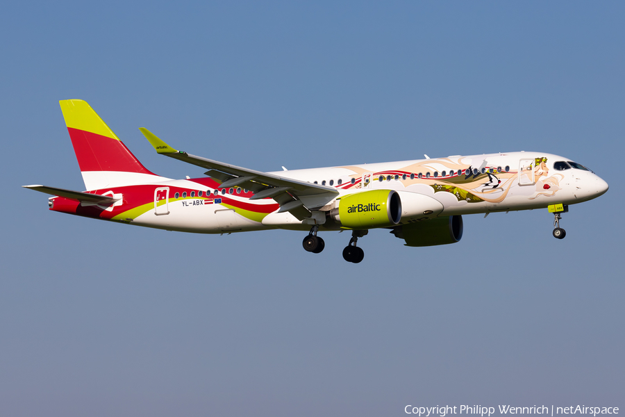 airBaltic Airbus A220-300 (YL-ABX) | Photo 681010