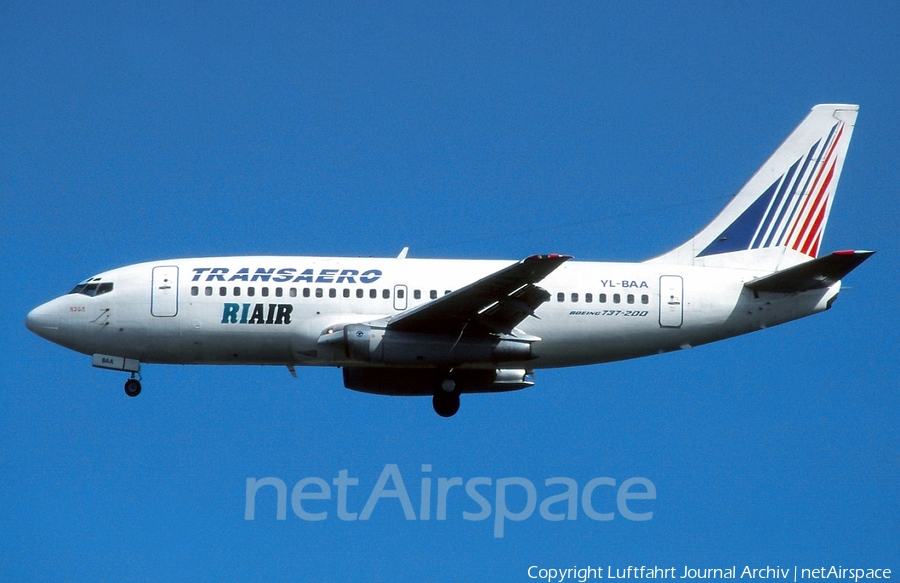 Transaero Airlines Boeing 737-236(Adv) (YL-BAA) | Photo 401426