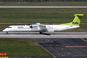 airBaltic Bombardier DHC-8-402Q (YL-BAF) at  Dusseldorf - International, Germany