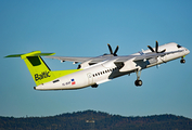 airBaltic Bombardier DHC-8-402Q (YL-BAF) at  Oslo - Gardermoen, Norway