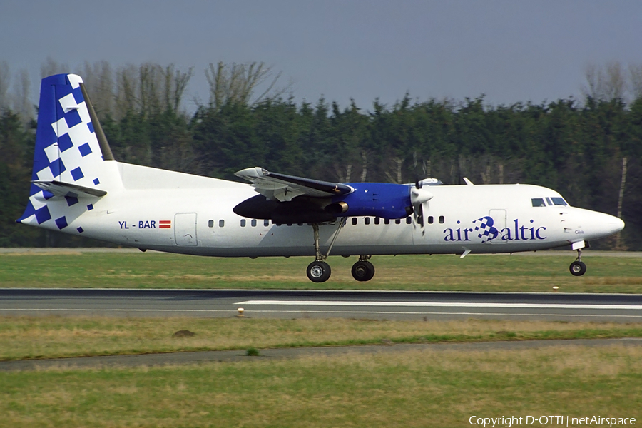 airBaltic Fokker 50 (YL-BAR) | Photo 389090