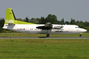 airBaltic Fokker 50 (YL-BAZ) at  Hamburg - Fuhlsbuettel (Helmut Schmidt), Germany
