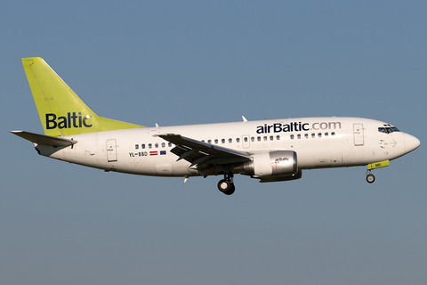 airBaltic Boeing 737-53S (YL-BBD) at  Amsterdam - Schiphol, Netherlands