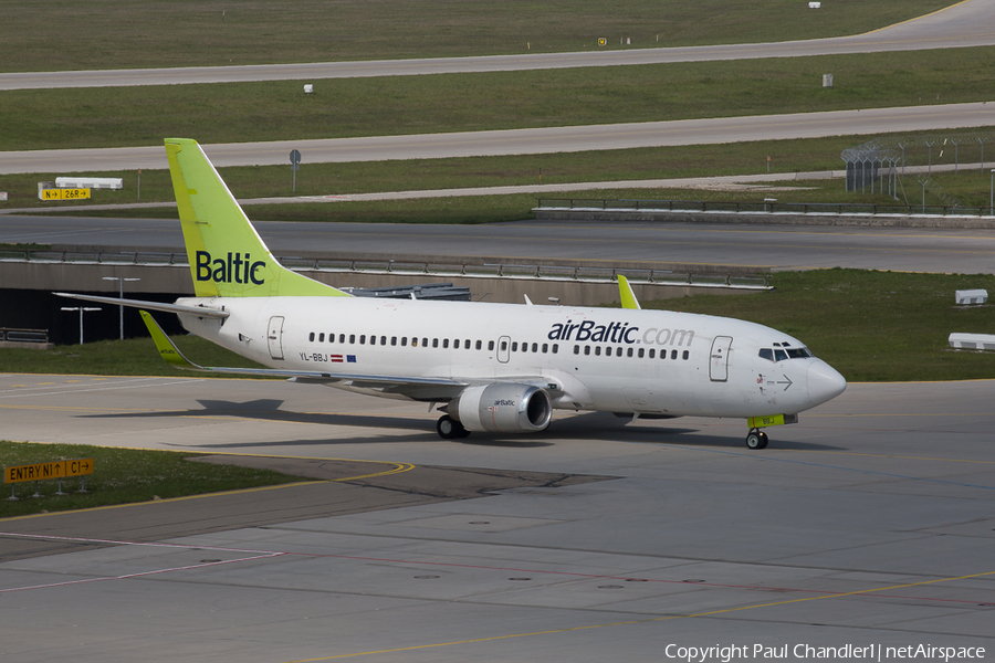 airBaltic Boeing 737-36Q (YL-BBJ) | Photo 160772