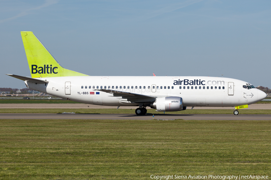 airBaltic Boeing 737-31S (YL-BBS) | Photo 512708