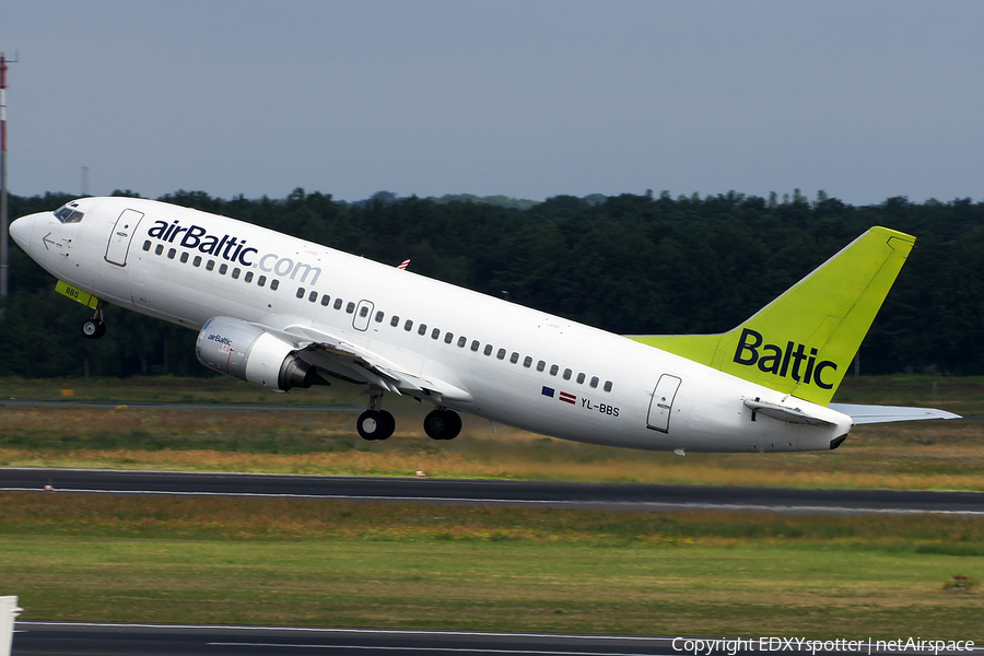 airBaltic Boeing 737-31S (YL-BBS) | Photo 276176