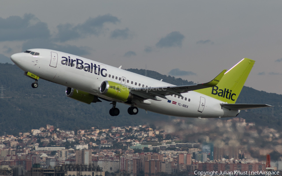 airBaltic Boeing 737-36Q (YL-BBX) | Photo 149169