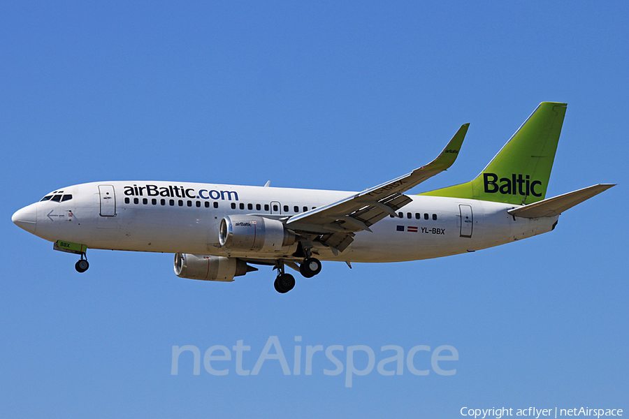 airBaltic Boeing 737-36Q (YL-BBX) | Photo 231300