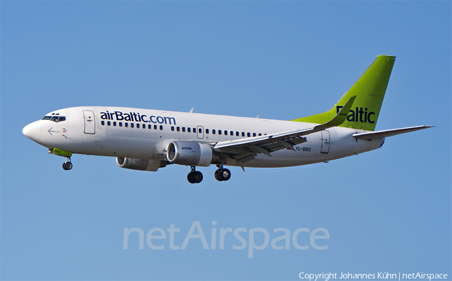 airBaltic Boeing 737-36Q (YL-BBX) | Photo 249614