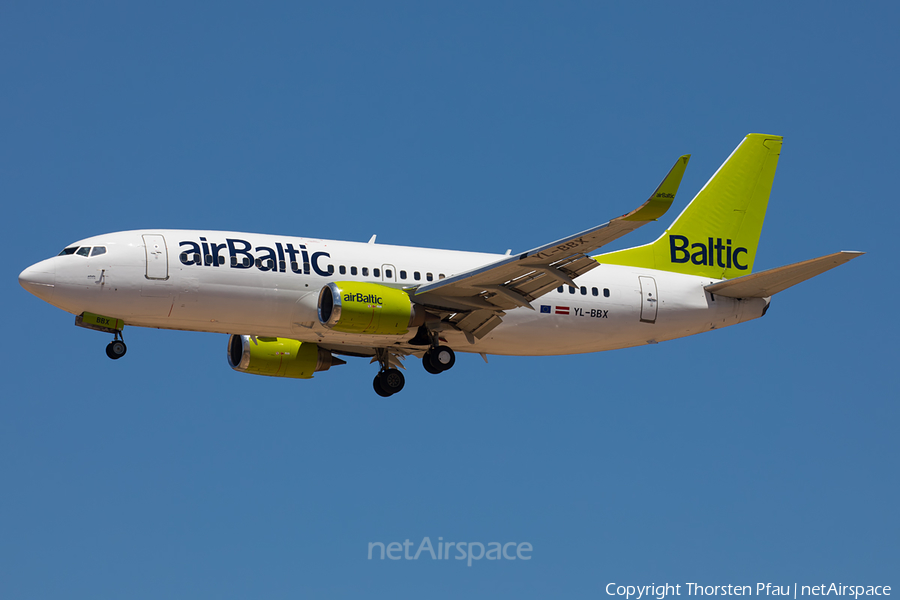 airBaltic Boeing 737-36Q (YL-BBX) | Photo 172166
