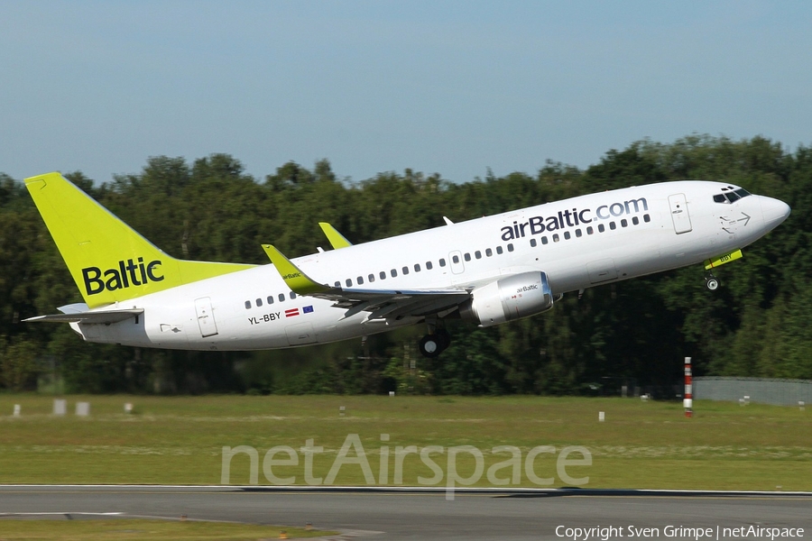 airBaltic Boeing 737-36Q (YL-BBY) | Photo 16440