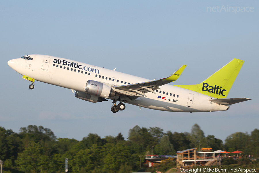 airBaltic Boeing 737-36Q (YL-BBY) | Photo 47858