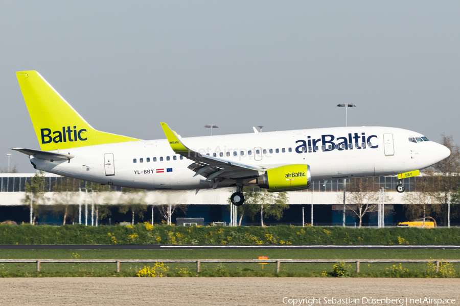 airBaltic Boeing 737-36Q (YL-BBY) | Photo 316520