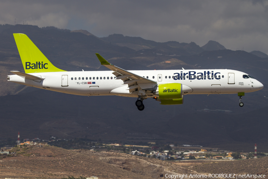 airBaltic Airbus A220-300 (YL-CSB) | Photo 192096