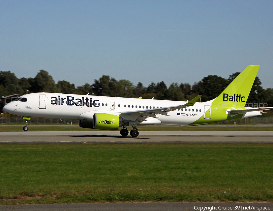 airBaltic Airbus A220-300 (YL-CSC) | Photo 413254