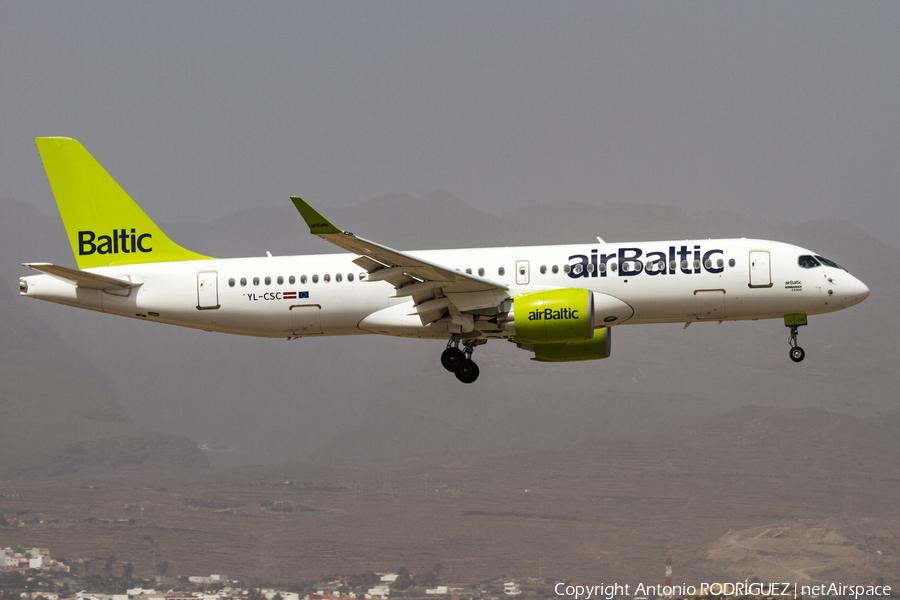 airBaltic Airbus A220-300 (YL-CSC) | Photo 190043