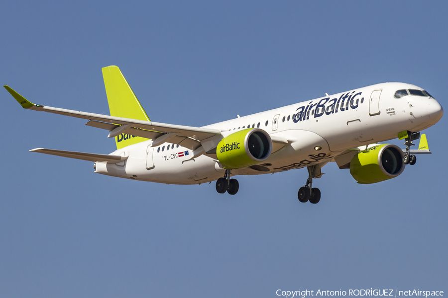 airBaltic Airbus A220-300 (YL-CSC) | Photo 190899