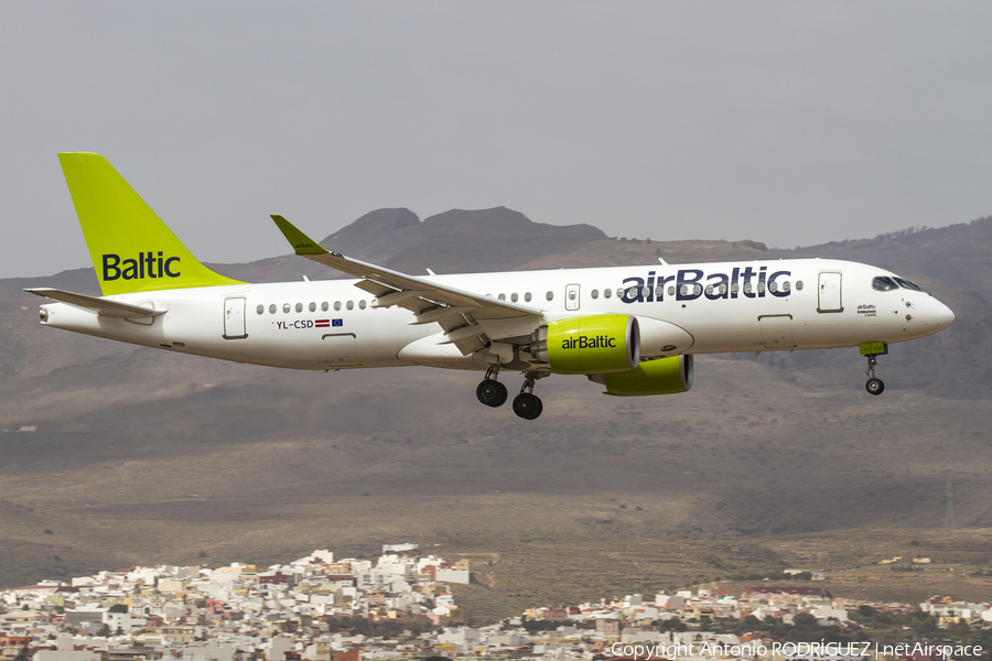 airBaltic Airbus A220-300 (YL-CSD) | Photo 193381