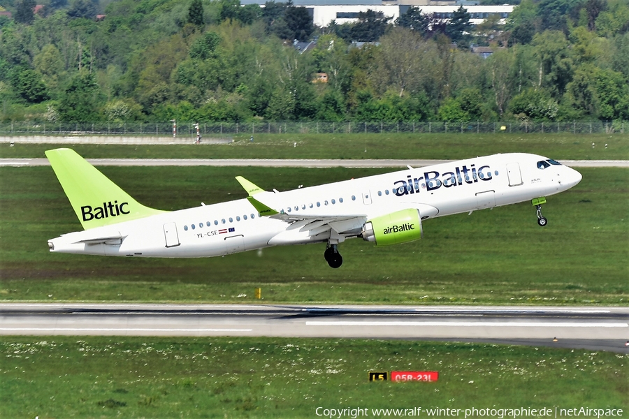 airBaltic Airbus A220-300 (YL-CSE) | Photo 566700