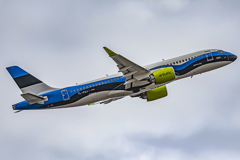 airBaltic Airbus A220-300 (YL-CSJ) at  Gran Canaria, Spain