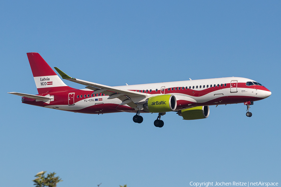 airBaltic Airbus A220-300 (YL-CSL) | Photo 387473