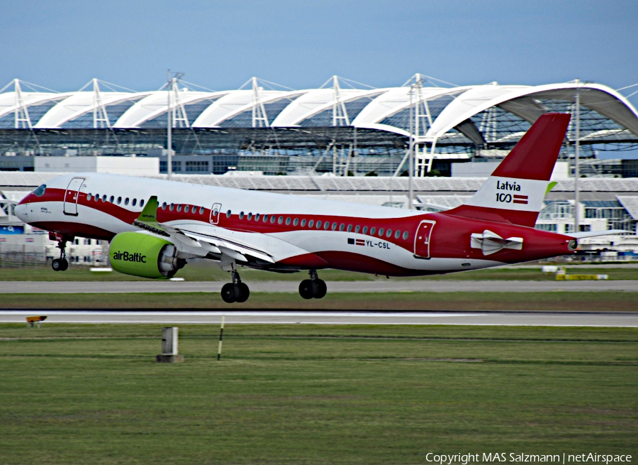 airBaltic Airbus A220-300 (YL-CSL) | Photo 388516